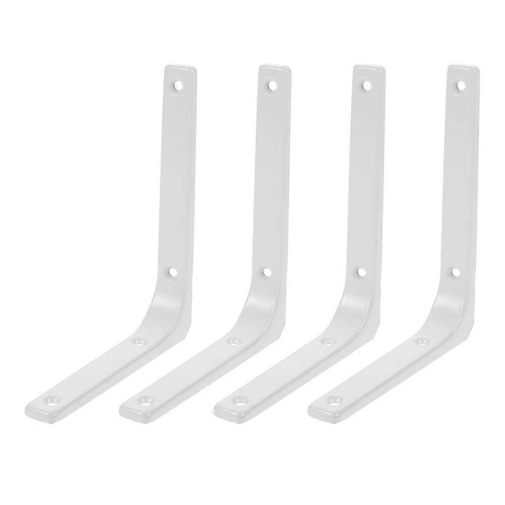 L Shaped Fixing Brackets Thickened Metal Shelf Brackets Spacesaving Design For Kitchen Storage 4Pcs