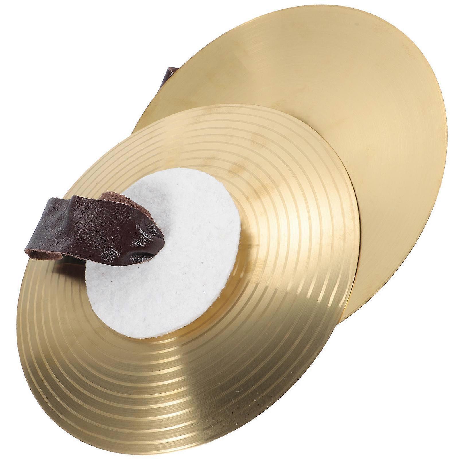 Golden Alloy Hand Cymbals for Kids Dance and Drum Fun Small Percussion Instruments