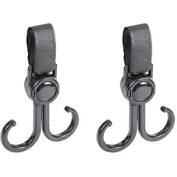 Double stroller hooks - 2-pack