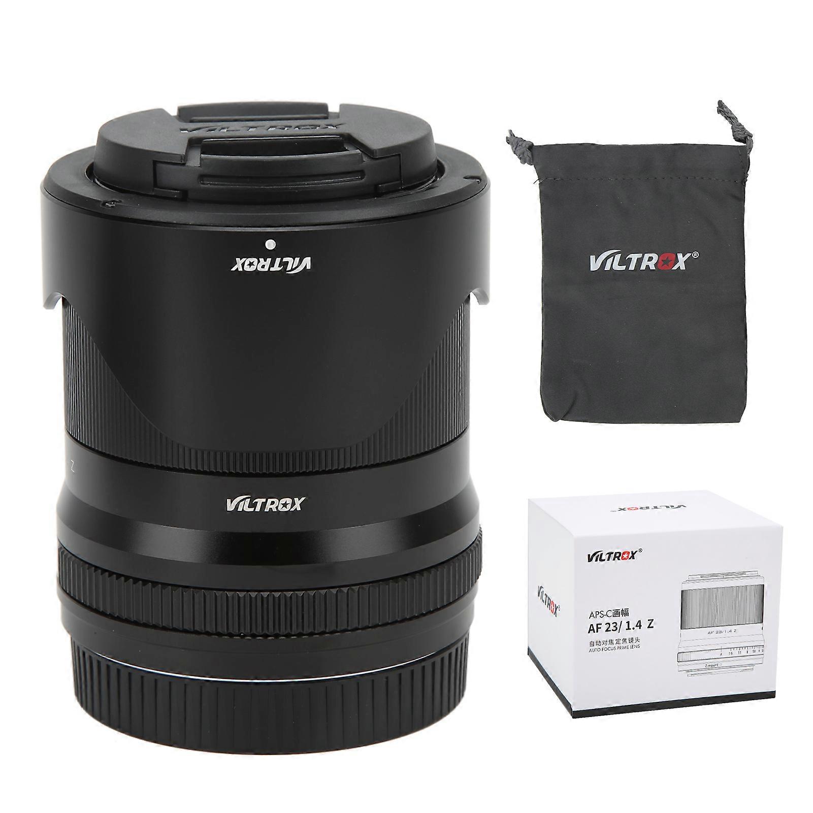 Viltrox 23mm APSC Portrait Lens F1.4 Large Aperture STM Auto Focusing for Nikon Z Mount ZFC Z5 Z50 Z6 Z7 Z6II Z7II Camera(Black )