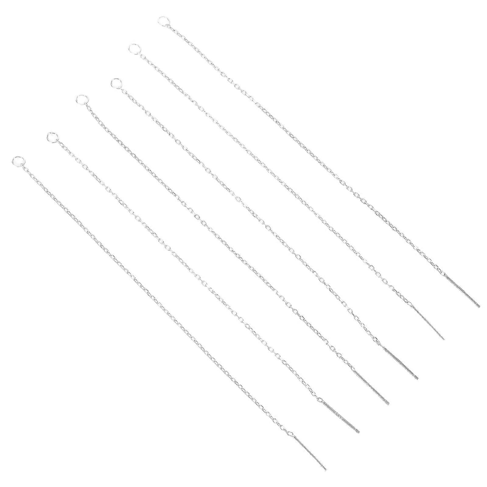 It sounds like you're referring to a product listing or description for **sterling silver thread earrings** intended for **DIY jewelry making**.