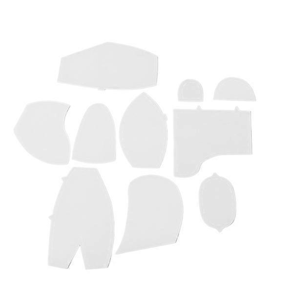 Bear pattern template rulers acrylic accurate sturdy memory bear template ruler set for beginners DIY L:38.1cm/15in