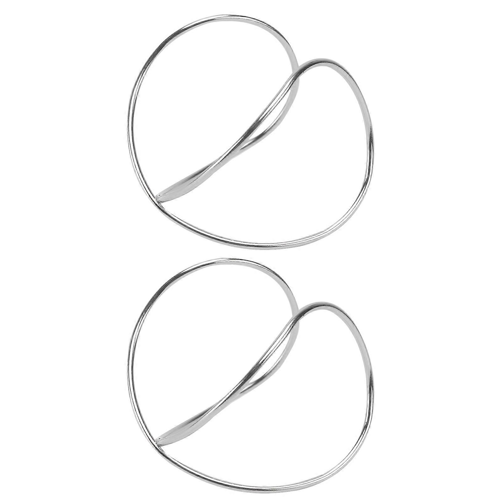 2pcs Minimalist Women's Bracelets Stylish Open Hand Bangles with Simple Creative Design for Daily Wear & Special Occasions