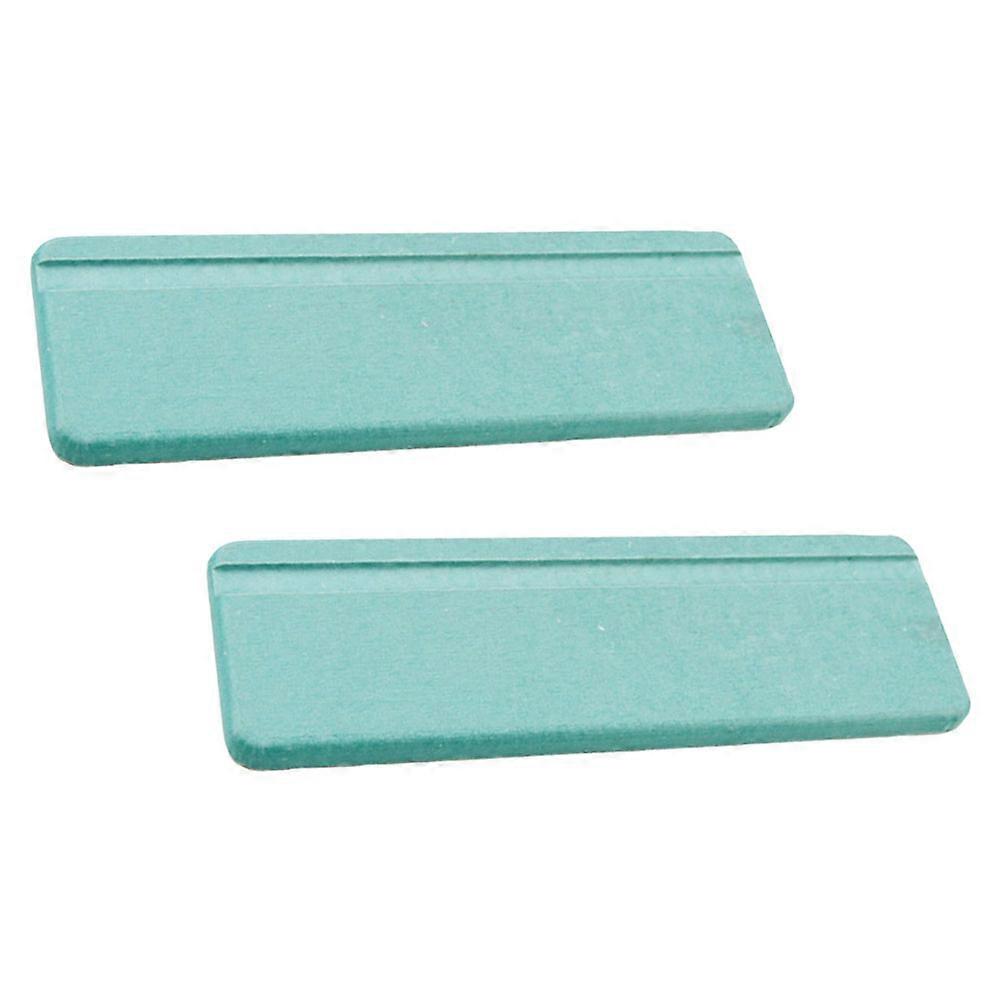 2 Pcs Creative Green Synthetic Bathroom Mats for Toothbrush Cups Soap with Water Absorption and