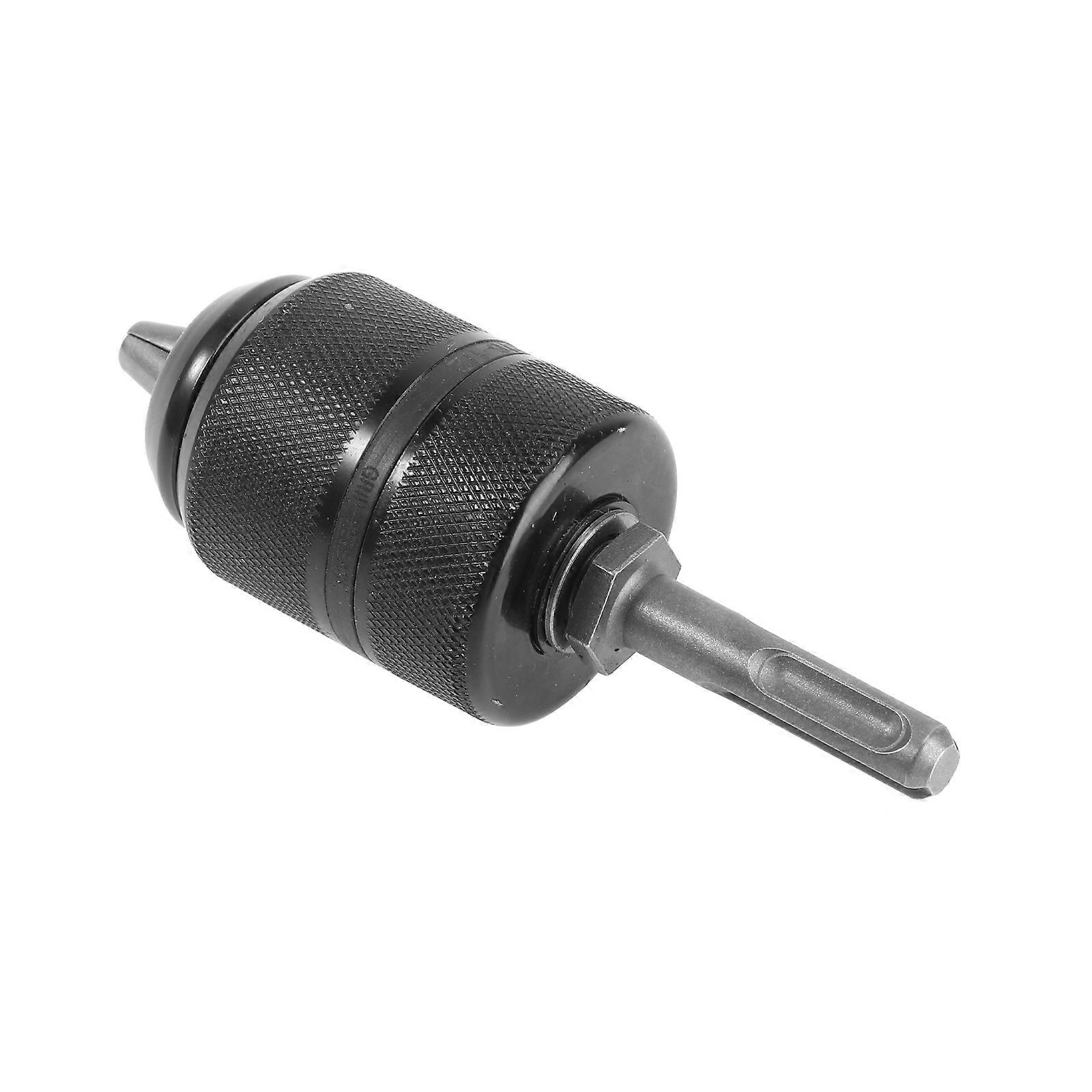 Keyless Drill Chuck Adapter for Machinery Uses Converts Impact Drivers Holds 213mm Drill Bits Made of ChromeVanadium Steel Black