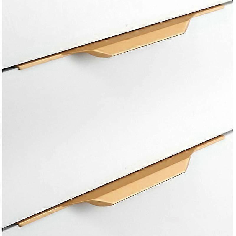 Concealed Handle Finger Edge Pull, 300mm/400mm Cabinet Handles Hidden Cupboard Handle Invisible Drawer Pull Handle for Home Kitchen Door Drawer2pcs-Go