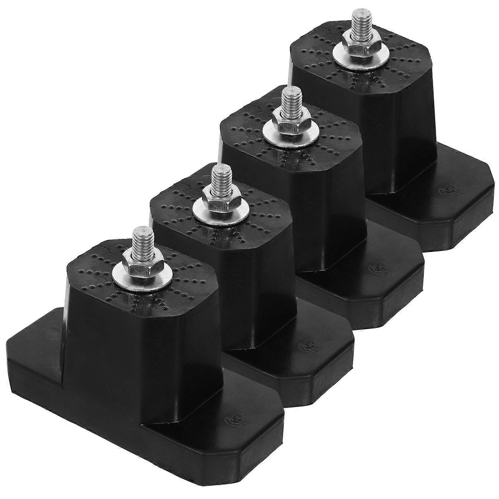4pcs Air Conditioner Pad Floor Mounting Base Shock Absorbing Mat Anti Vibration Pad Mount