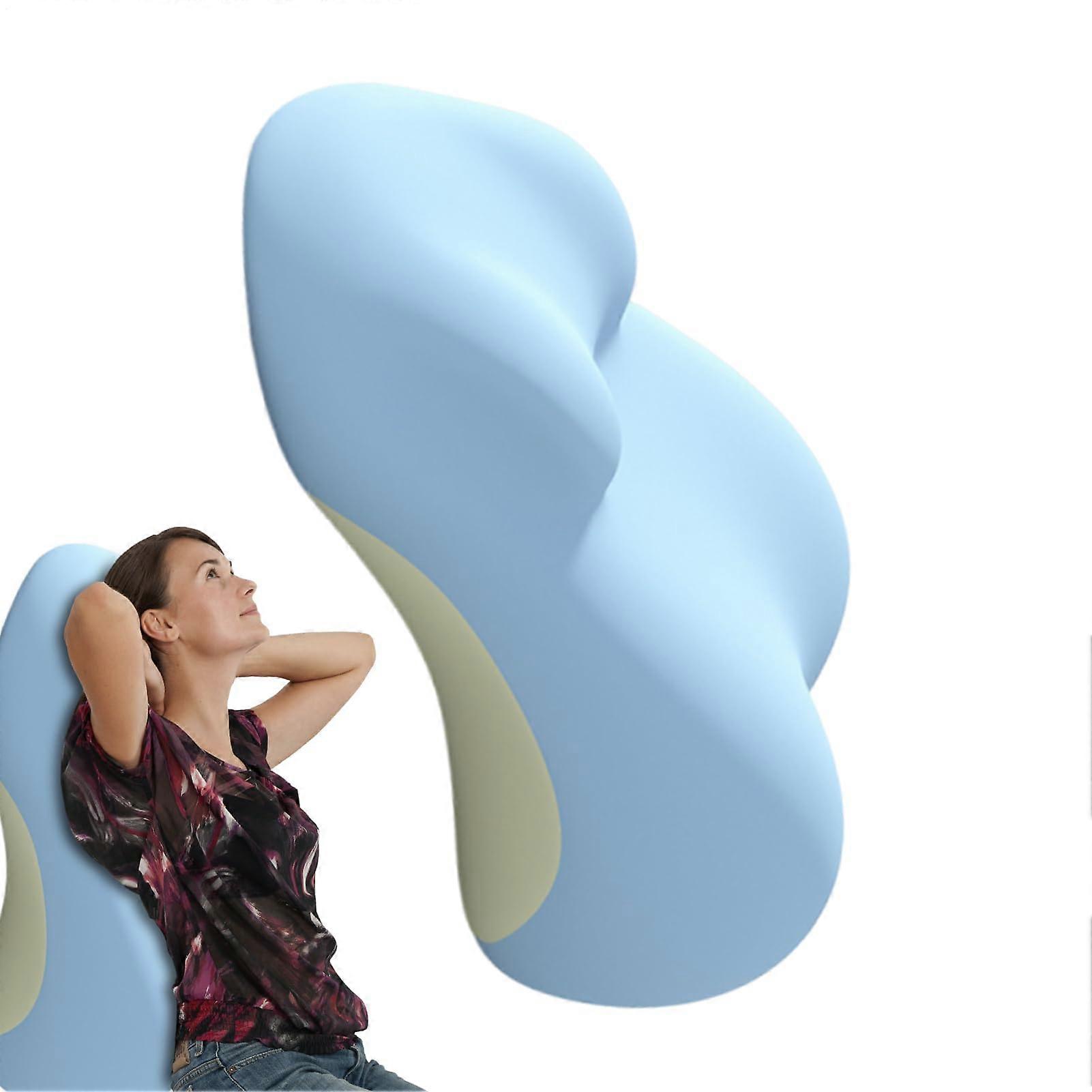 Butt cushion for couples Sleep aid bed wedge, relief alignment support pillow for sleeping relaxation unisex bed travel blue