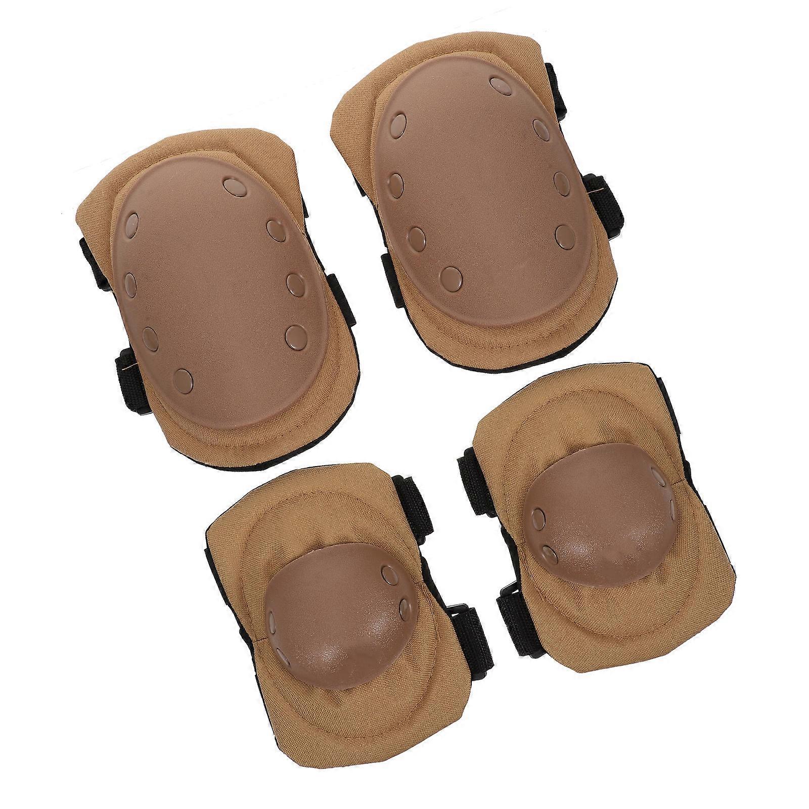 Creative Limbs Protectors 4Pcs Cycling Protective Gear For Outdoor Enthusiasts Durable Rubber Material