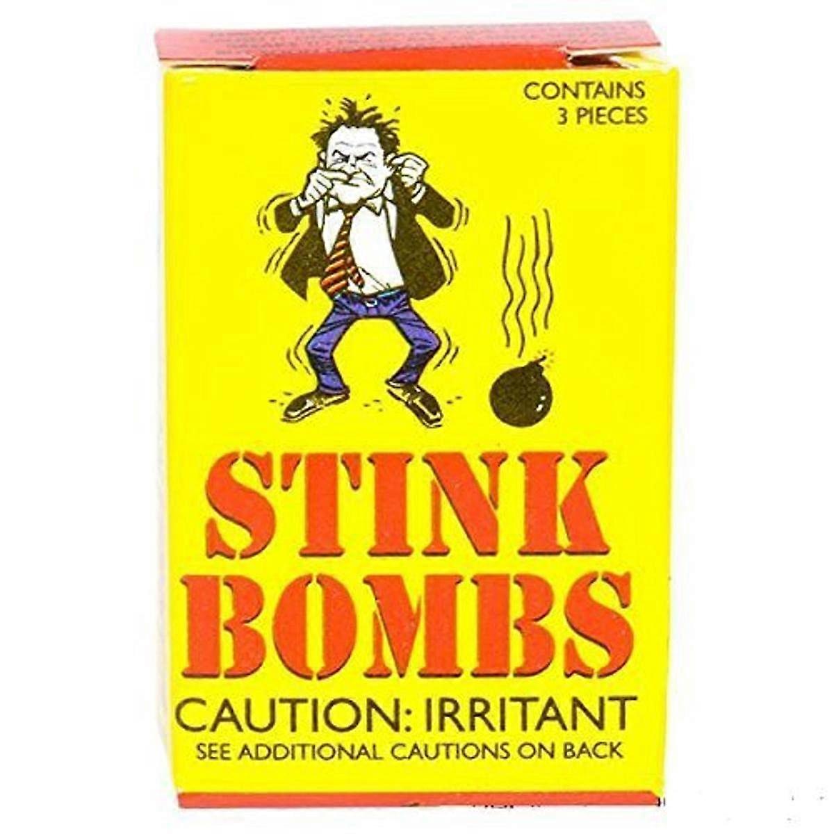 Small Box Stink Bombs Practical Joke Toy, 3 Bottles
