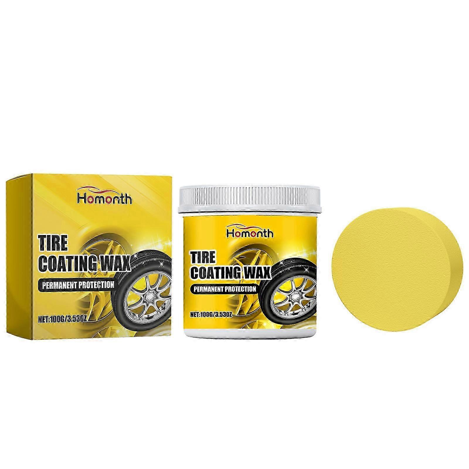 Professional tyre gloss paste for deep cleaning, brightening and anti-ageing - revives dull rubber instantly