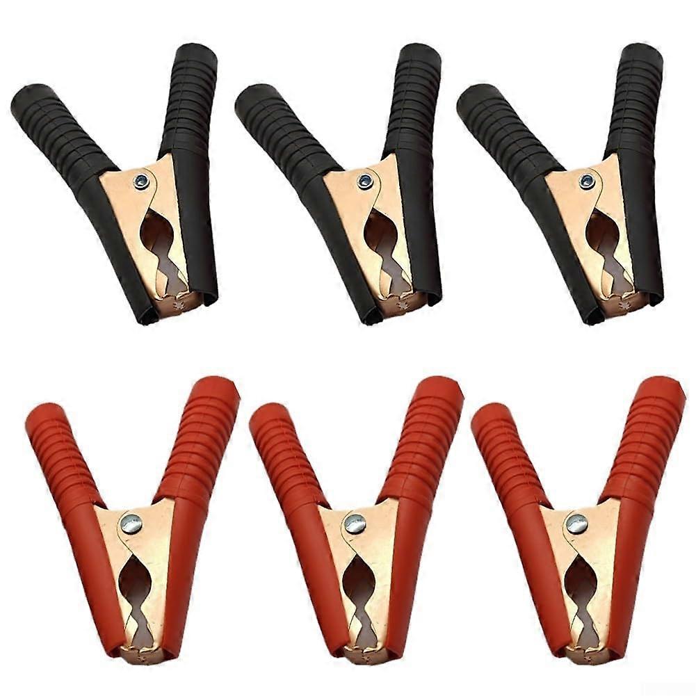 Heavy Duty Jumper Cable Clamps 6 Pack of Battery Clips for Secure Connections