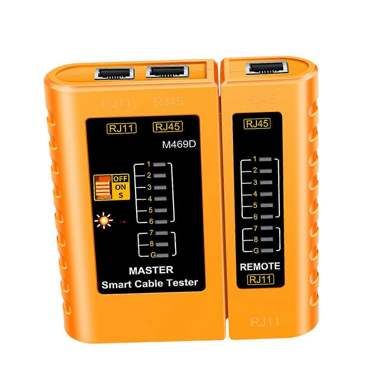 Network Cable Tester Portable Tool for Easy Operation Durable for Professional Networking Applications