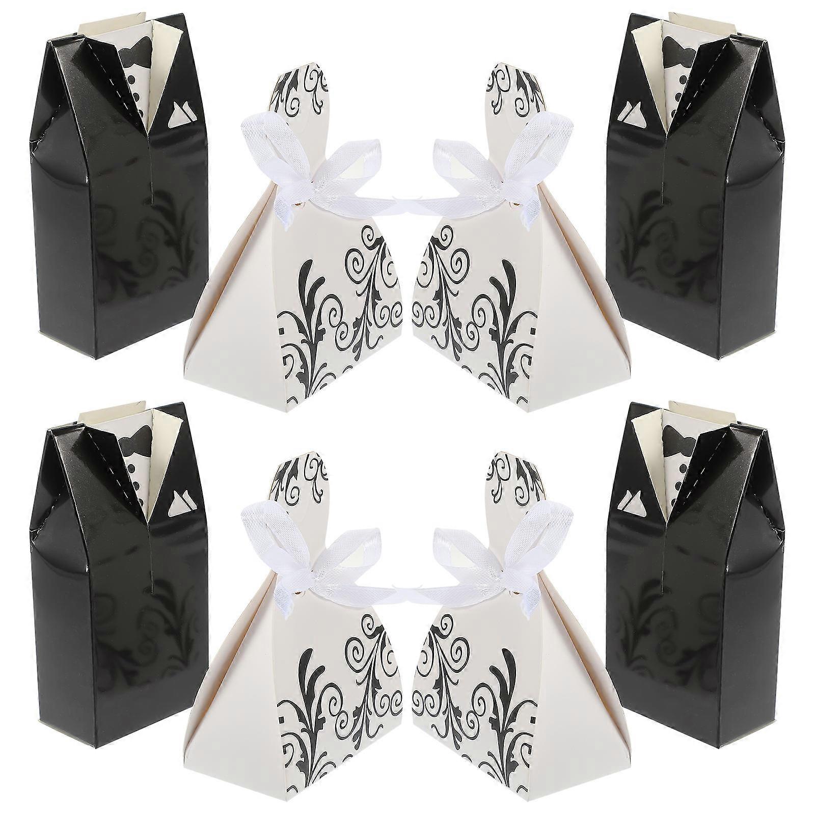 Romantic Wedding Favor Boxes in Assorted Colors for Gifts and Candies 100Pcs