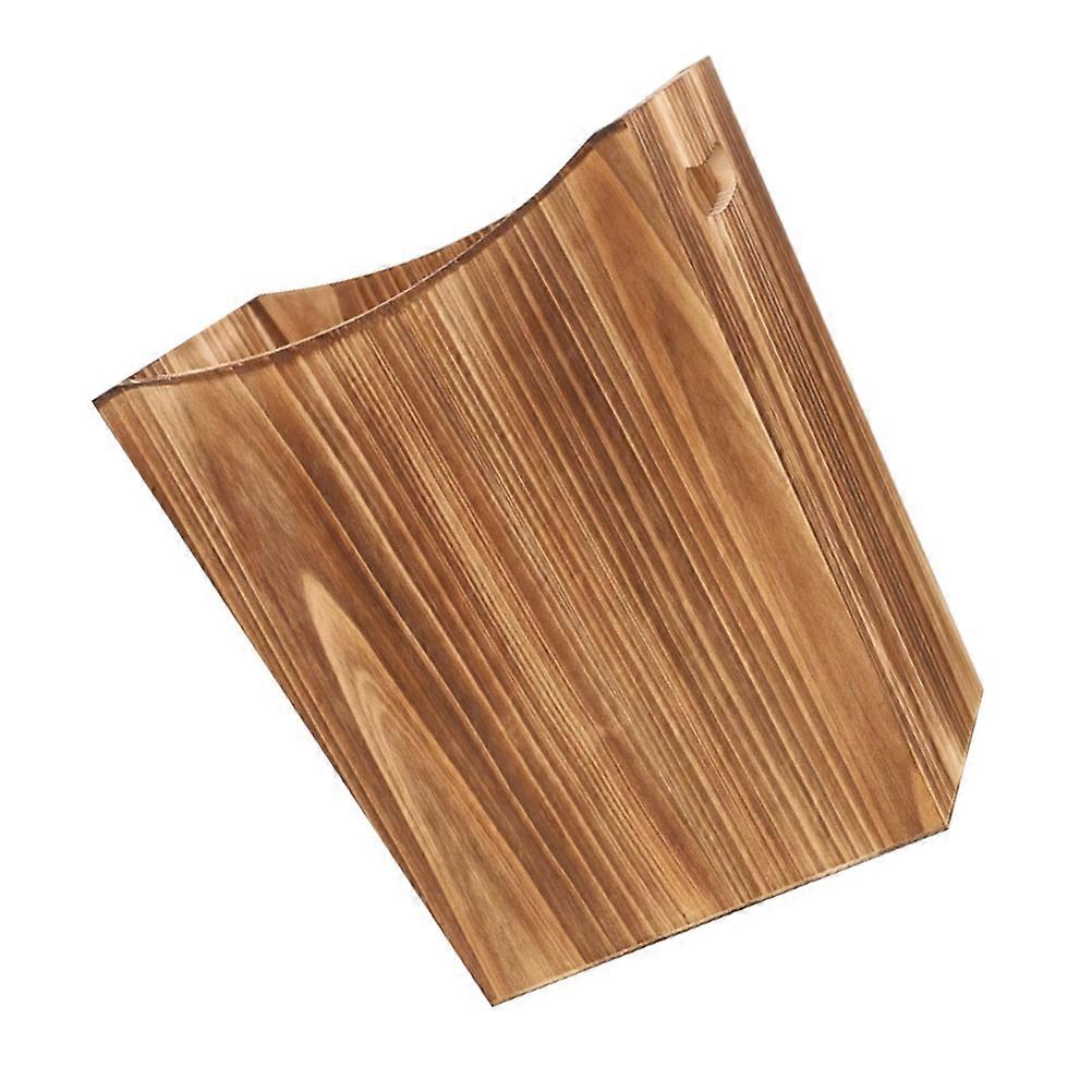 Wooden Trash Bin for Laundry Clothes Organization – Nordic Style Wastebasket with Large Capacity and Solid Wood Design for Easy Cleaning and Home