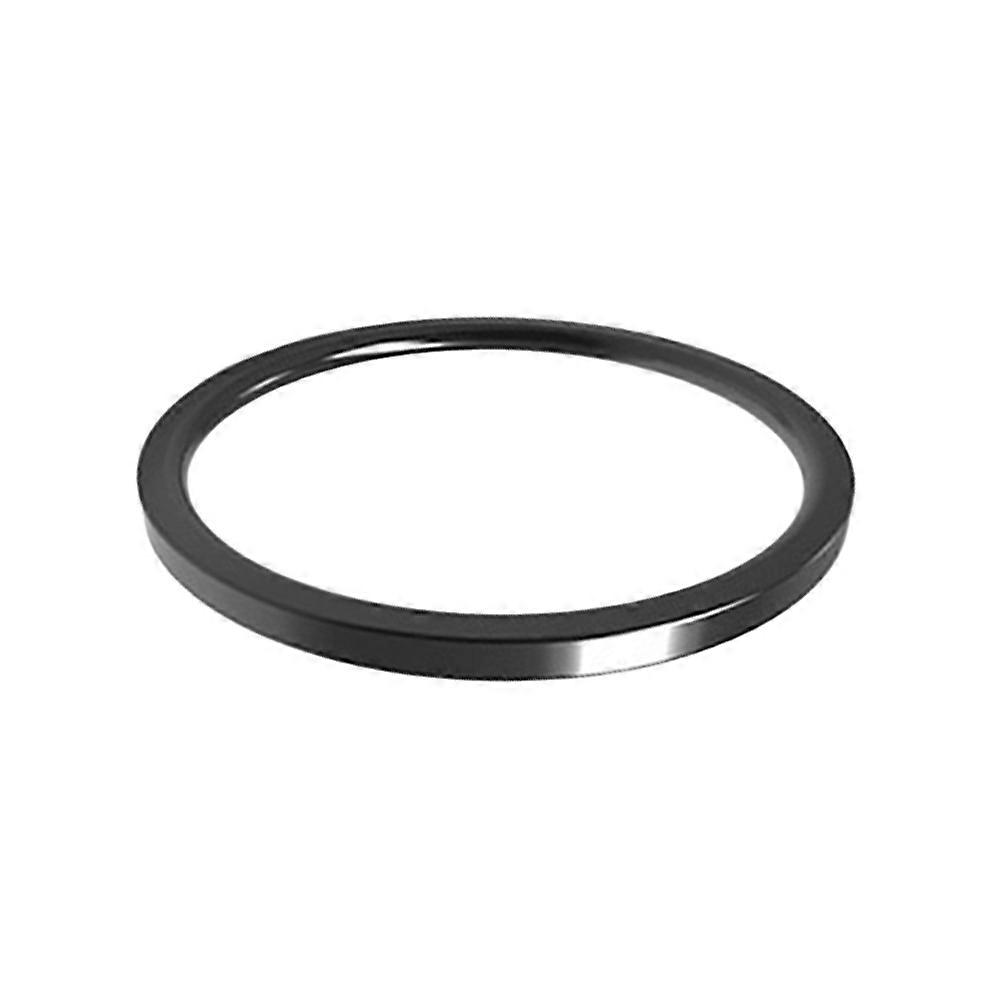 Classical Round Titanium Steel Ring For Couples Black Decoration Suitable For Wedding Engagement 1Set