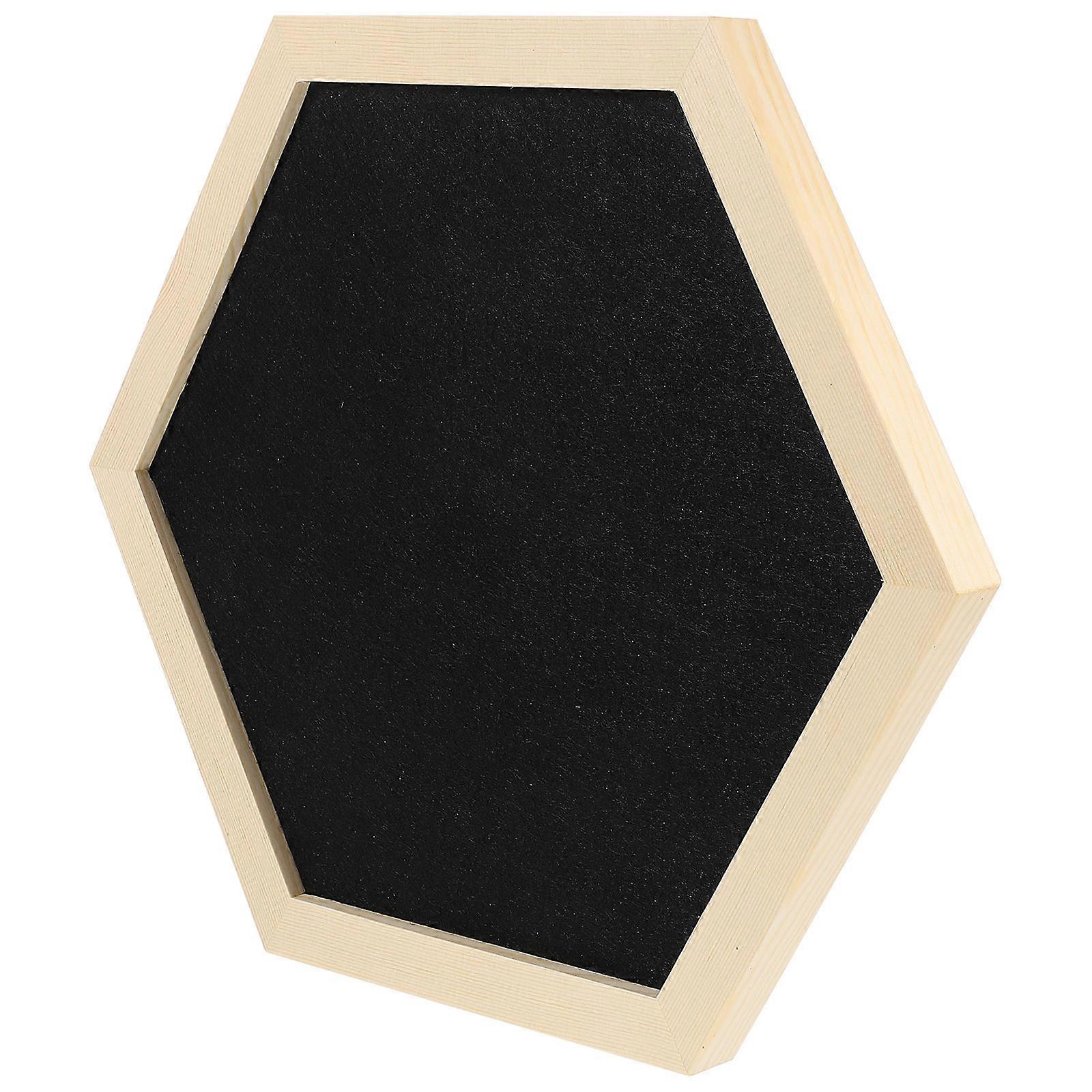 Hexagon Photo Board Wall Decoration Useful 32x28x2cm Geometric Frame Design 1Set