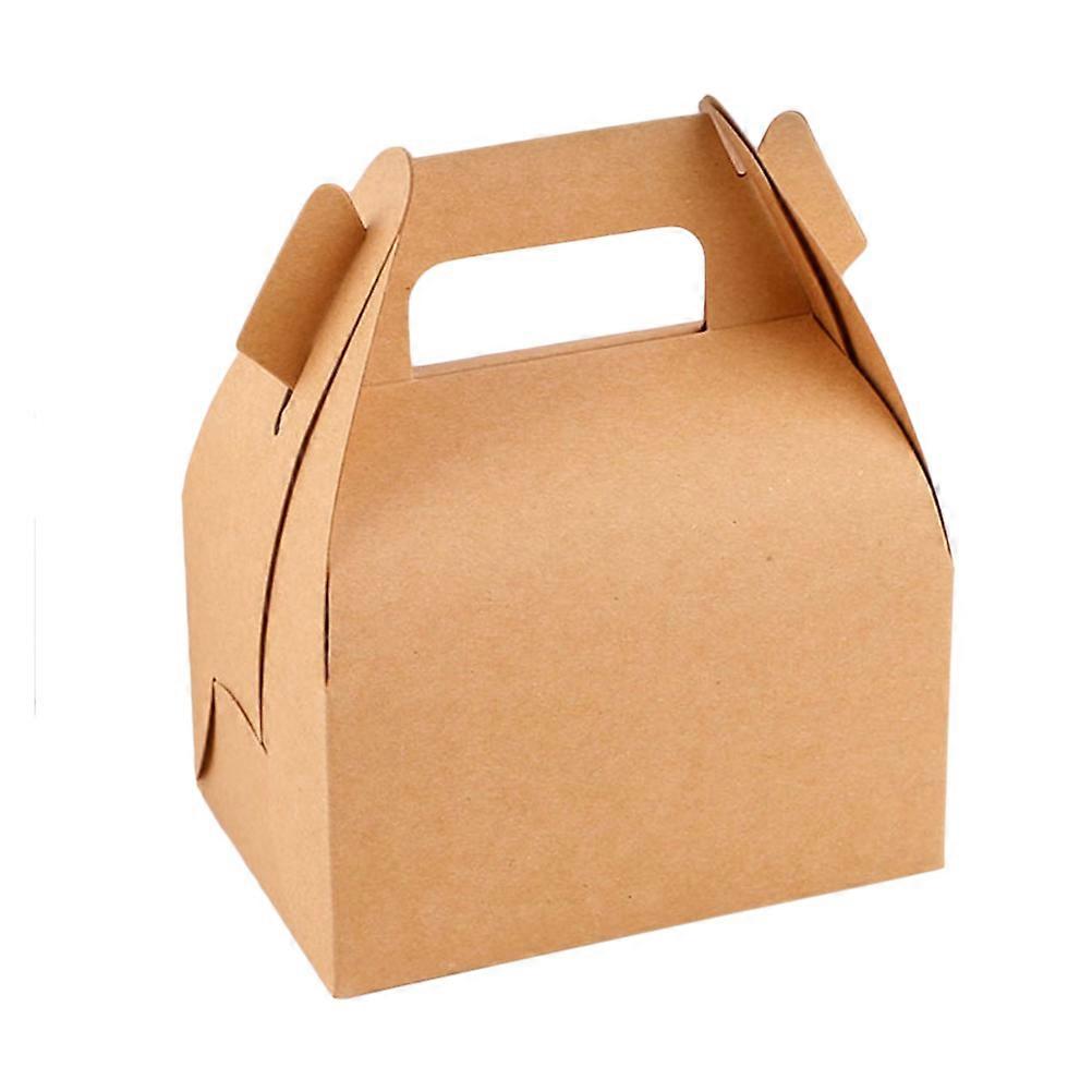 Kraft Paper Gift Box for Party Use Light Brown Treat Boxes with Charming Rustic Look 2.5x2.5x5 Inches