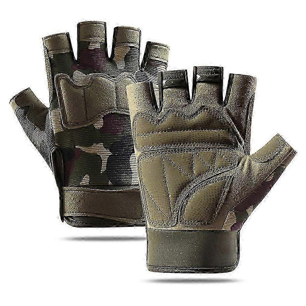 כפפות אצבע קצרות רב תכליתיות לגברים כפפות כושר סופגות זיעה לדיג רכיבה על אופניים