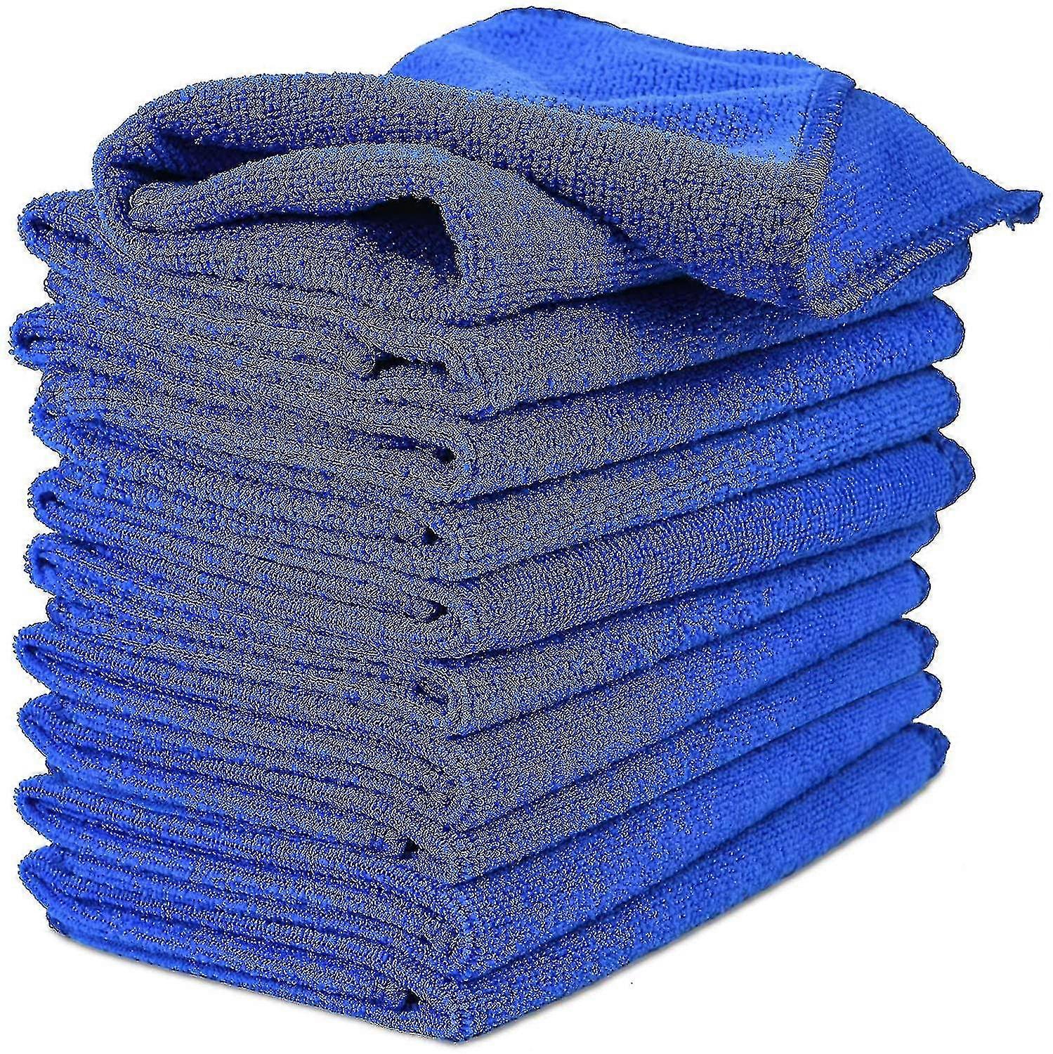 Microfiber Towels for Car Detailing - 10 Pack Multipurpose Cleaning Cloths