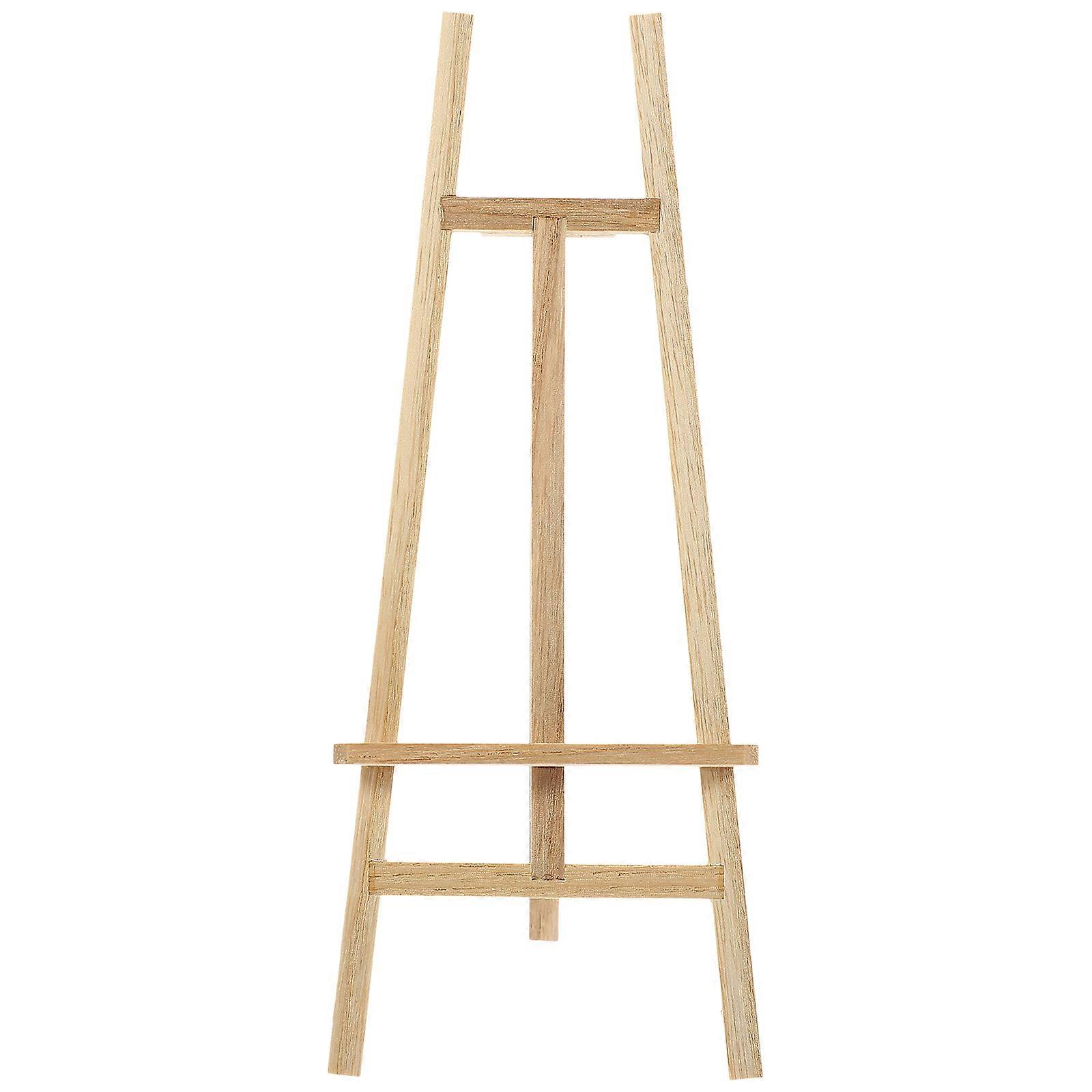 Miniature Easel Ornament for Decor Beige Synthetic Material Great for Kids and Collectors 3 inch