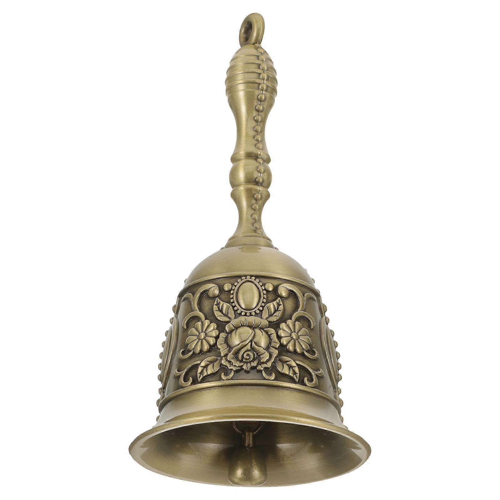 Game Bell Vintage Hand Bell For Kindergarten Teachers 11x8.2cm Deep Resonance 1Pack