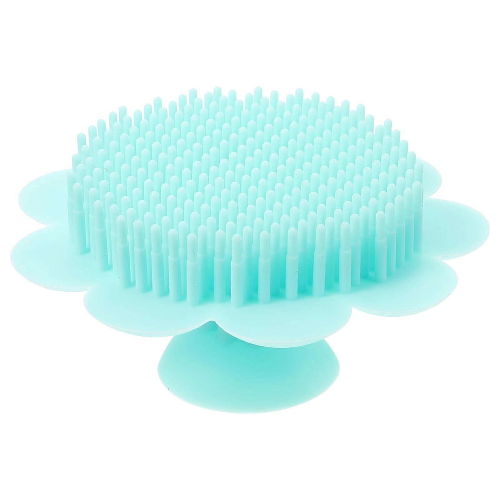 Silicone Baby Bath Brush for Gentle Hair Scalp Massager Green Sturdy and Use 1pc
