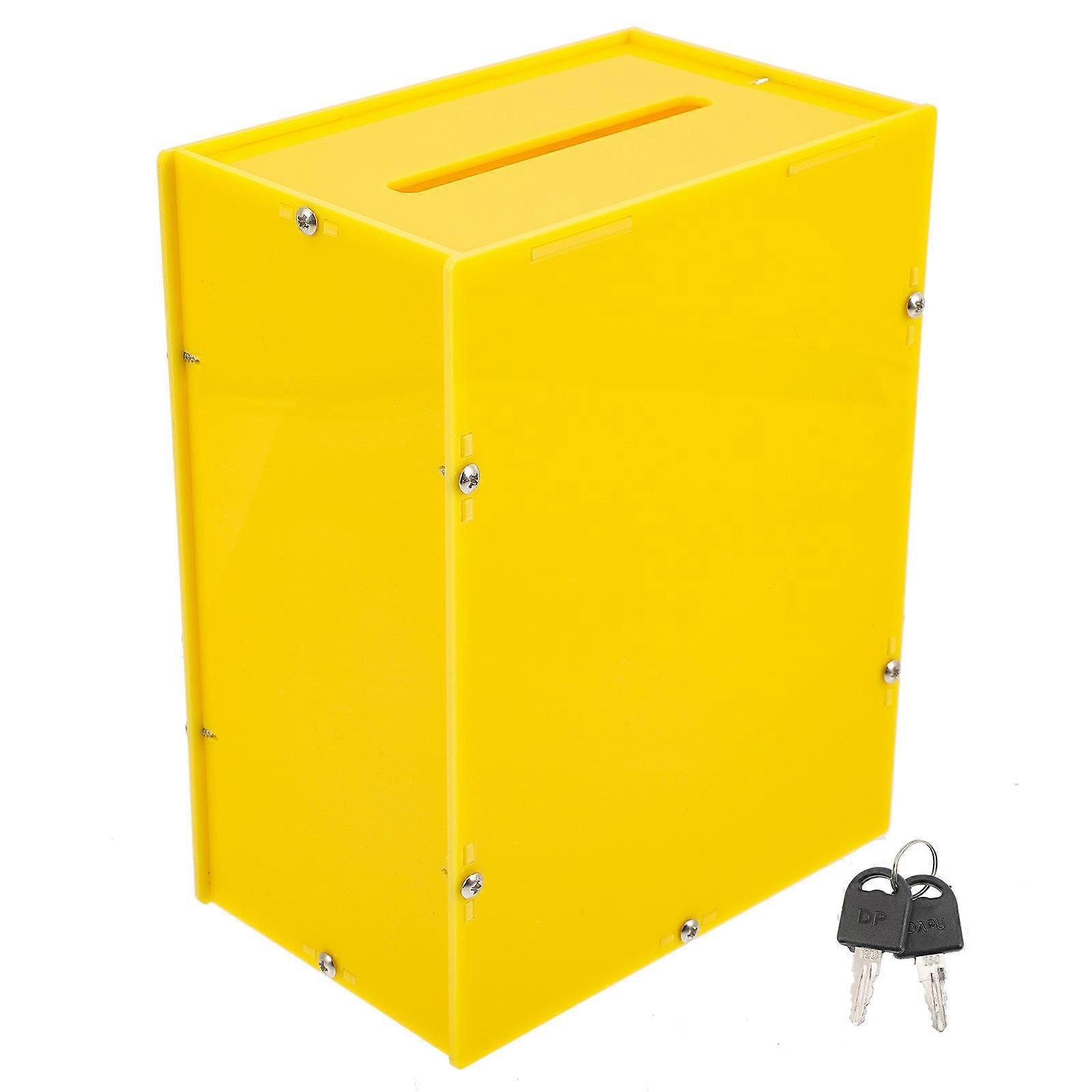 Ballot Box Acrylic Voting Box Suggestion Box Wall Ballot Box with Slot and Lock