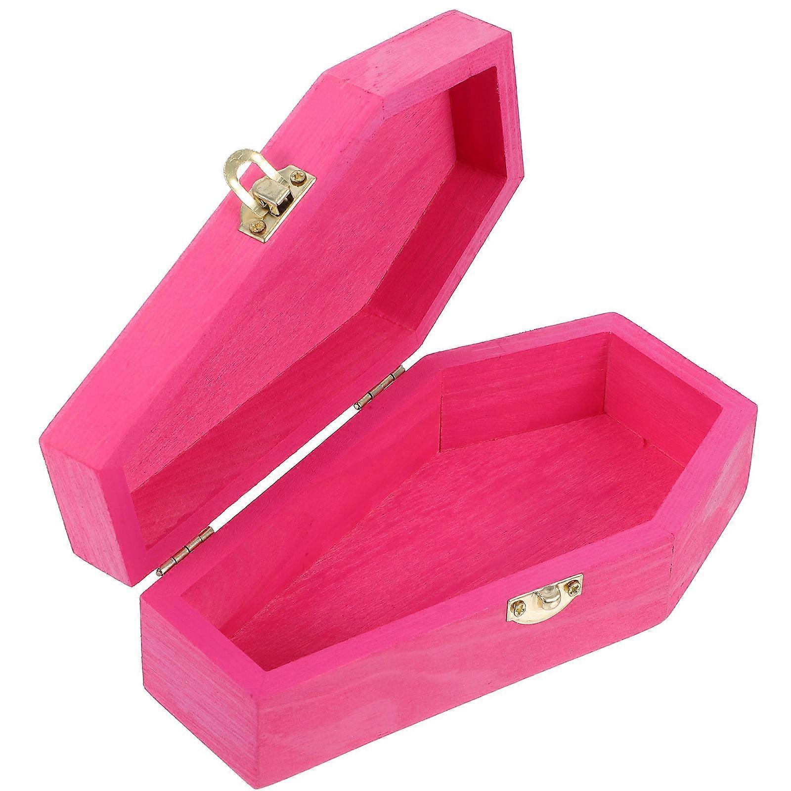 Gothic Style Coffin Box for Halloween, Pet Burial, Jewelry Storage, and Unique Decor – Versatile Keepsake Container for Crafts and Personal Use