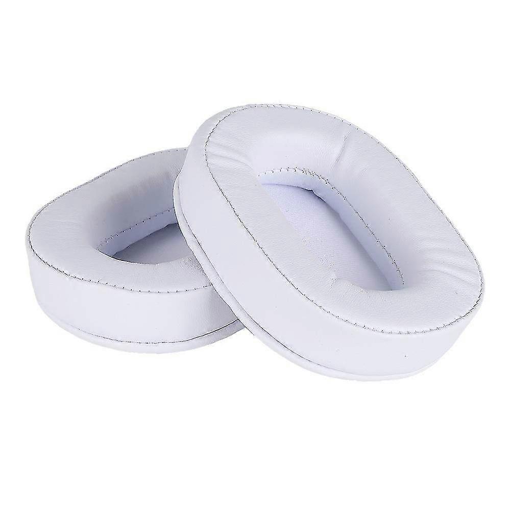White Replacement Ear Pads for ATH MSR7 M20 M30 M50X M40 M40X SX1 & Sony 7506 V6 Headsets - Comfortable Cushions