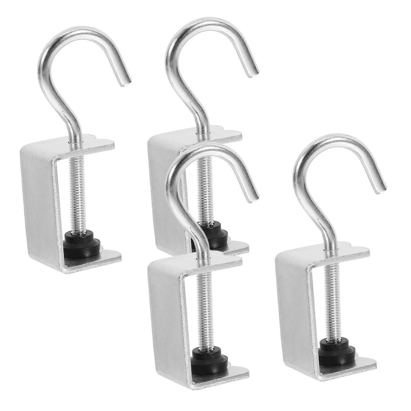 4 Pack Handbag Hooks for Desks Sturdy Reusable Clips Space-Saving Easy to Install with High Load Capacity for Backpacks