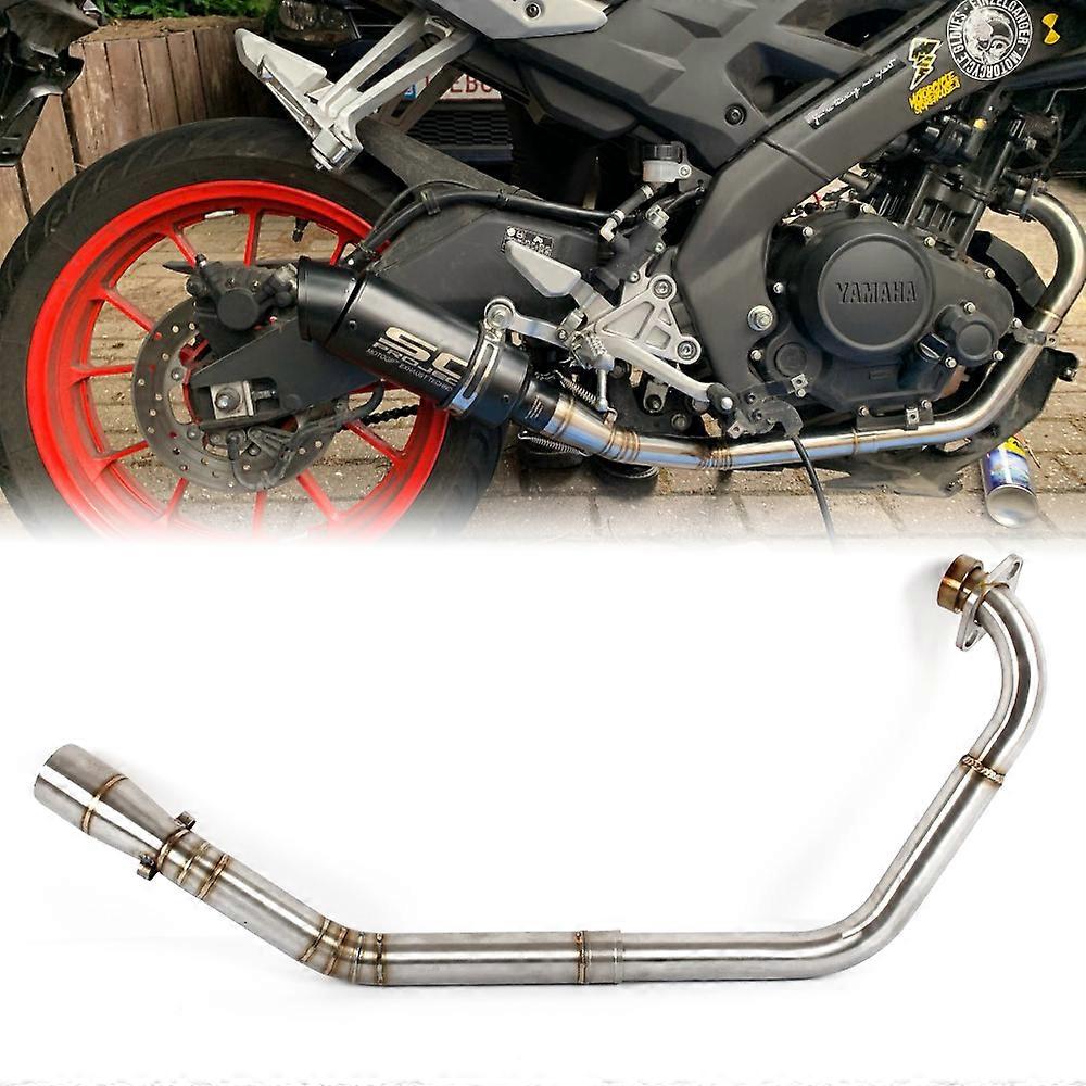 Applies to Motorcycle Full System Modified Middle Link Connecting Pipe Slip On Without Exhaust For Yamaha YZF R15 MT-15 MT 125 2008-2017