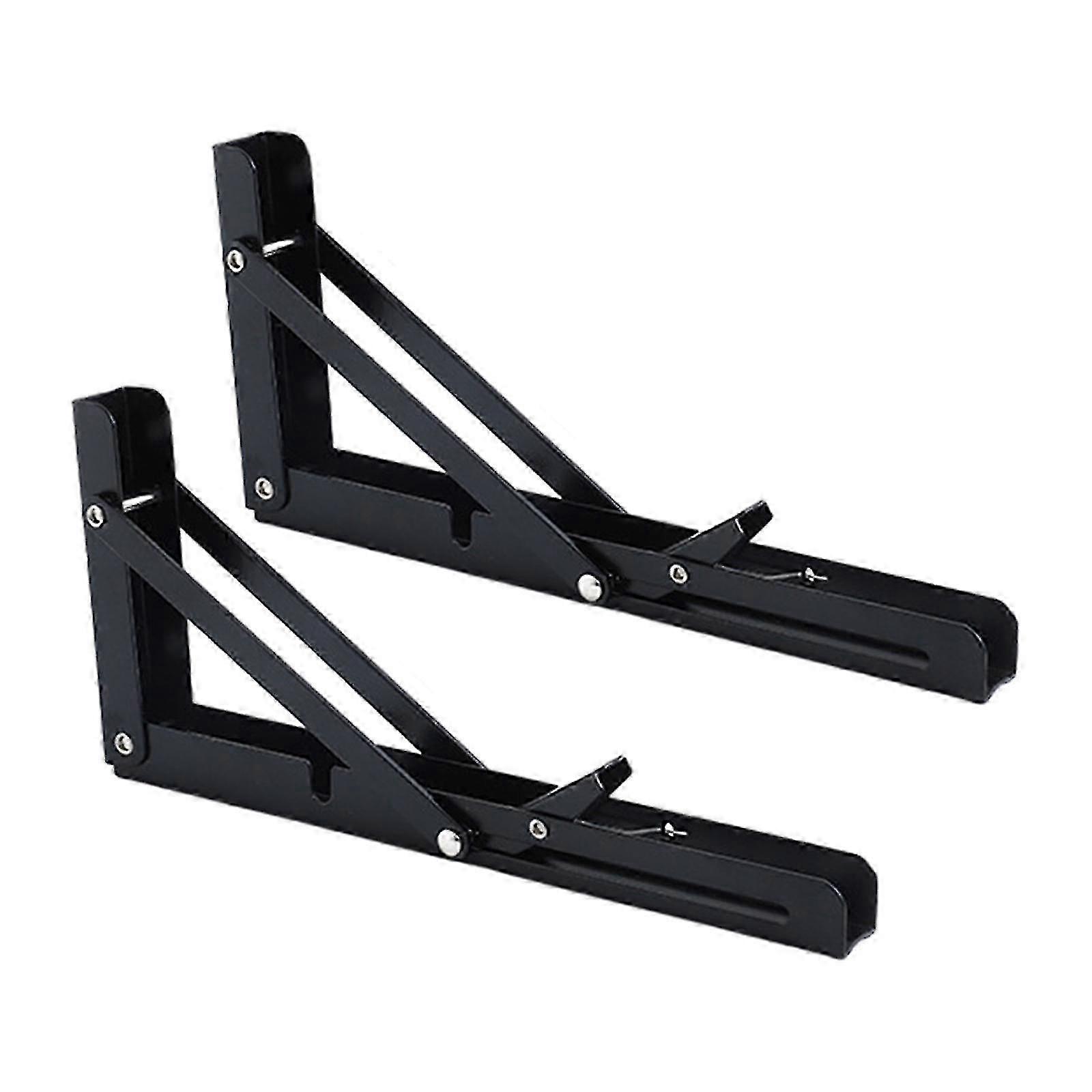 Robust Wall-Mounted Folding Shelf Brackets with Screws for Bench and Table Designed for Triangle Collapsible Storage Edition 0816