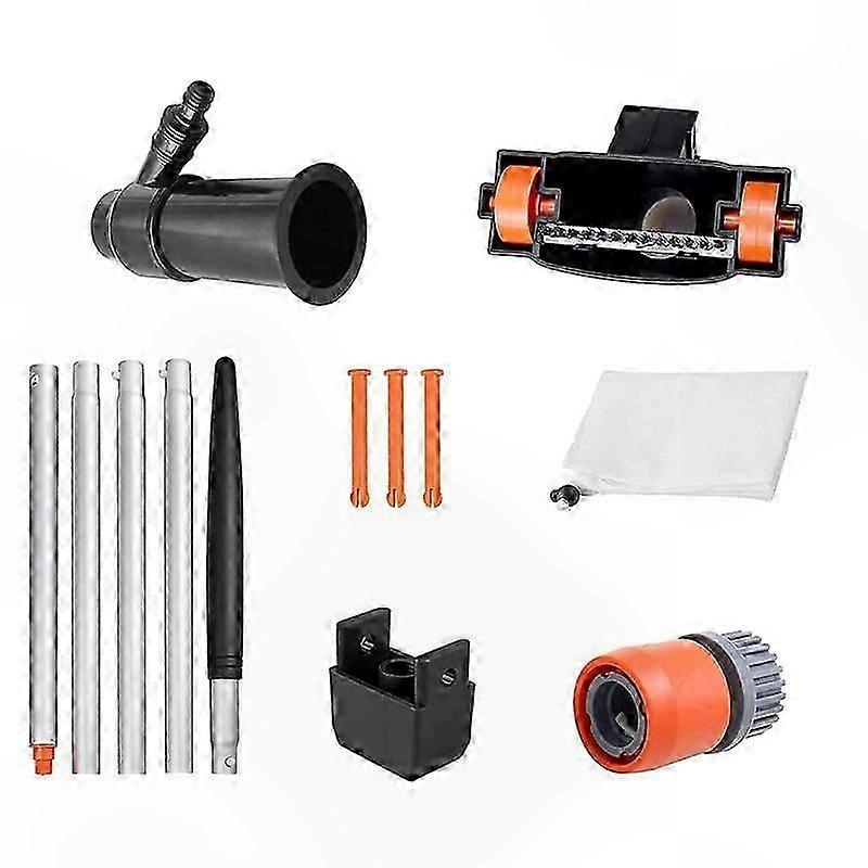 Pool Vacuum Cleaner Kit with Brush and Spring Tool for Swimming Pool Maintenance