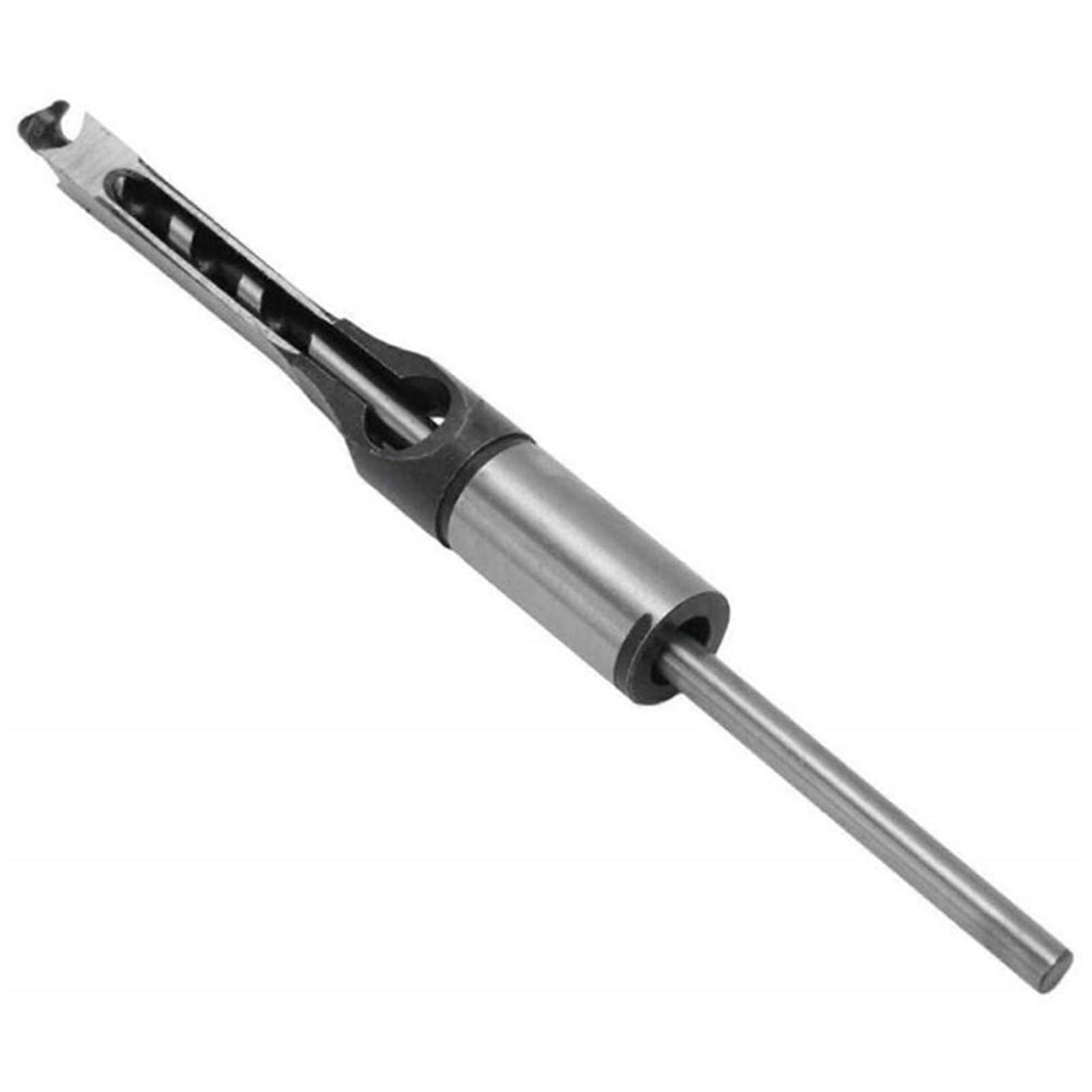 Woodworking Square Hole Drill Bit 12mm Auger Mortise Chisel Wood Square Hole Saw Sets with Twist Drill Hole Opening Drilling Tools (12mm)
