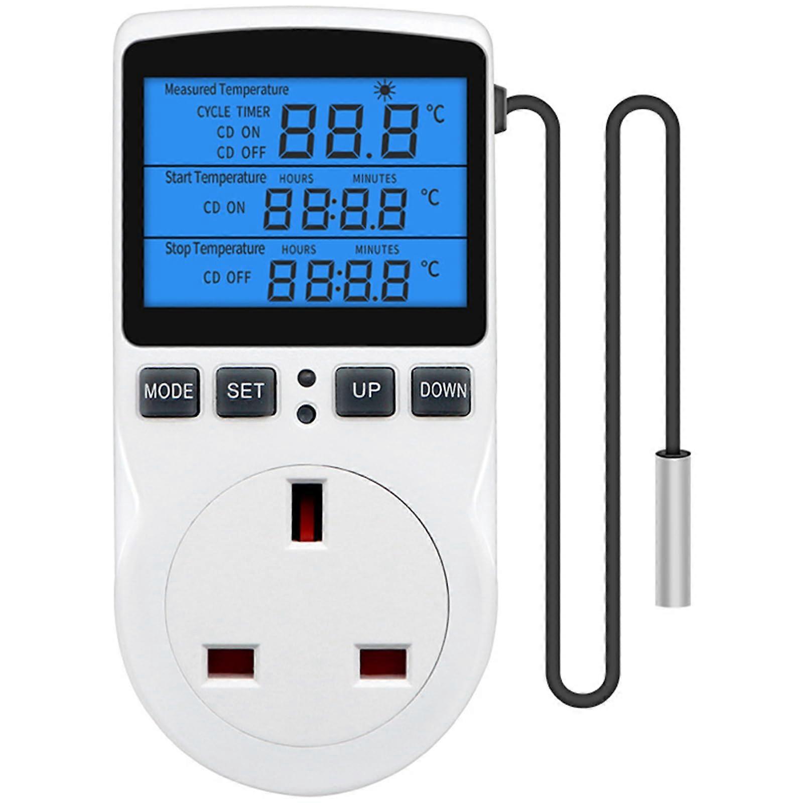 Digital Thermostat Outlet Plug-In Temperature Controller For High-Precision Heating And Cooling Management