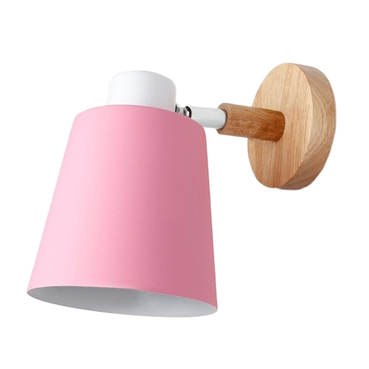 Modern Nordic Wall Lights for Bedside Staircase Pink EU Plug