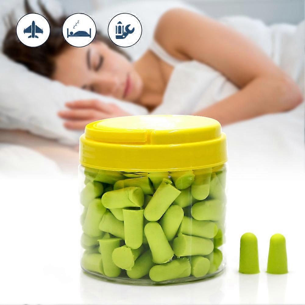 50 Pairs Soft Foam Ear Plugs Noise Reduction 27dB Light Green