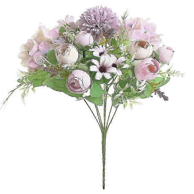 3 bouquet di ortensia di seta artificiale