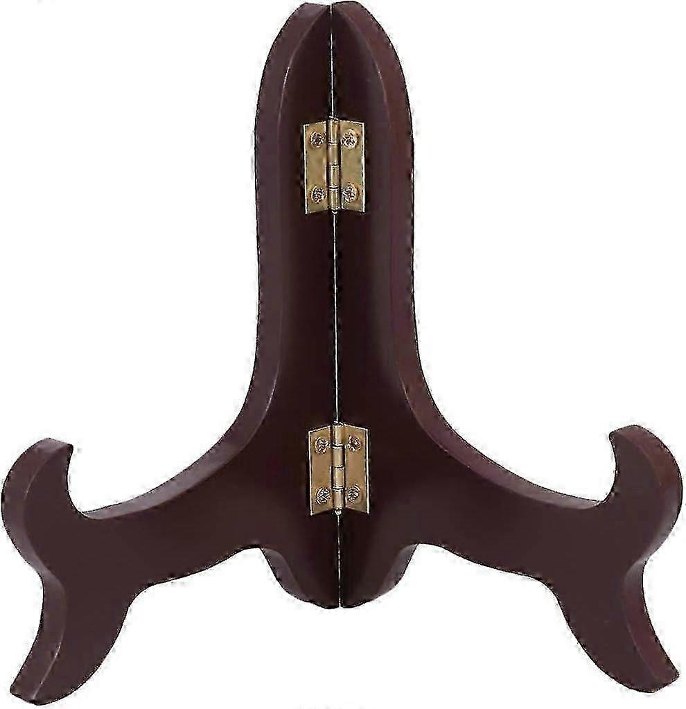 Elegant Wooden Plate Stand with Vintage Decorative Design - Stylish Display Holder for Plates & Decorative Items