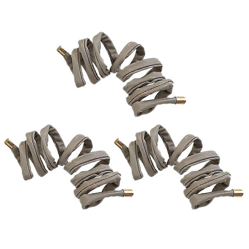 Adult Ponytail Bands Thin and Tough Hair Decoration Grey Pu Comfortable Fit 3Pcs