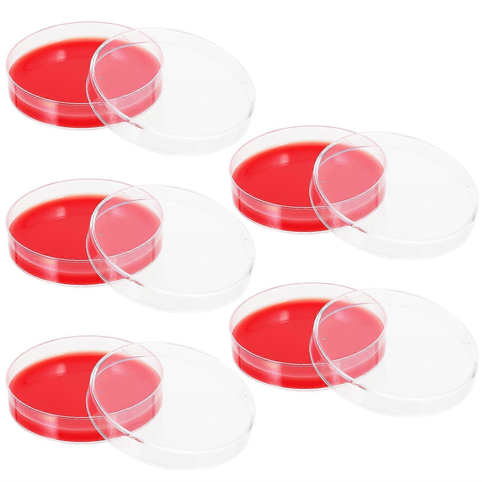 Agar Plate Agar Medium for Laboratory Use 10Pcs Red Color Material