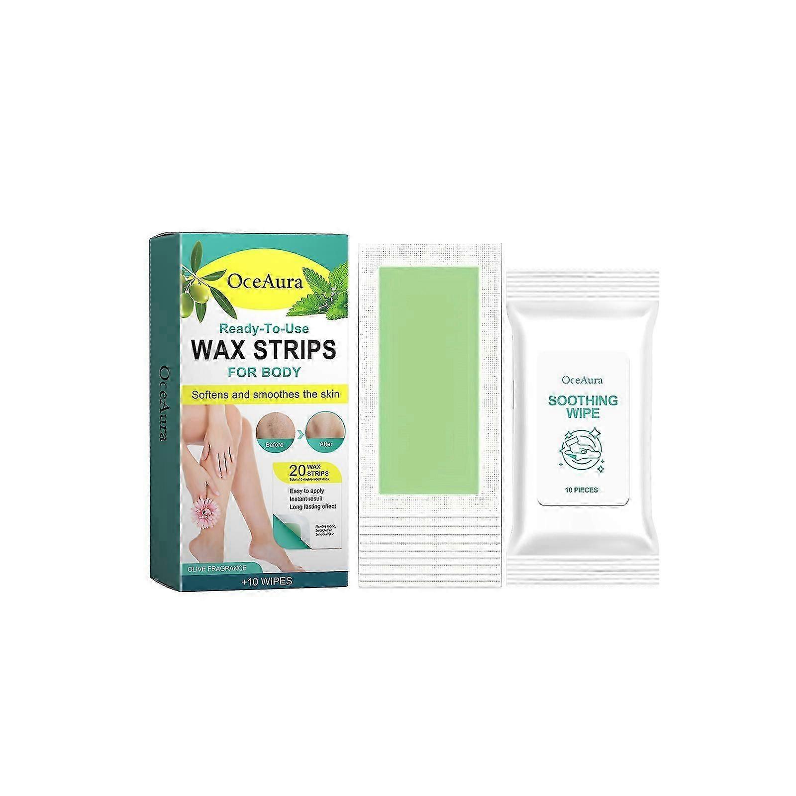 OceAura Hair Removal Wax Paper Underarm, Leg, Arm, and Full-Body Gentle and Non-Irritating Hair Removal Wax Paper Without Dark Spots