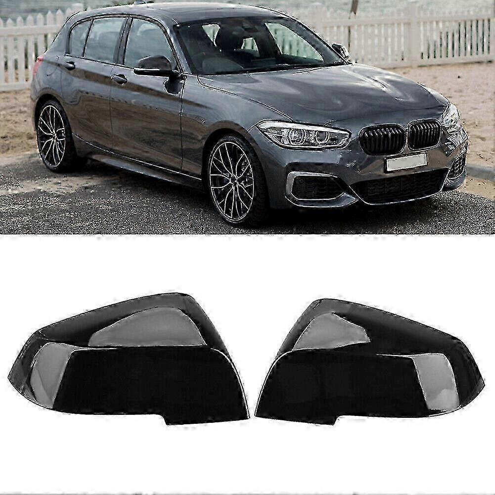 Csere tükörburkolatok BMW F20 F21 F22-hez - 2db ABS műanyag fényes fekete oldalsó sapkák