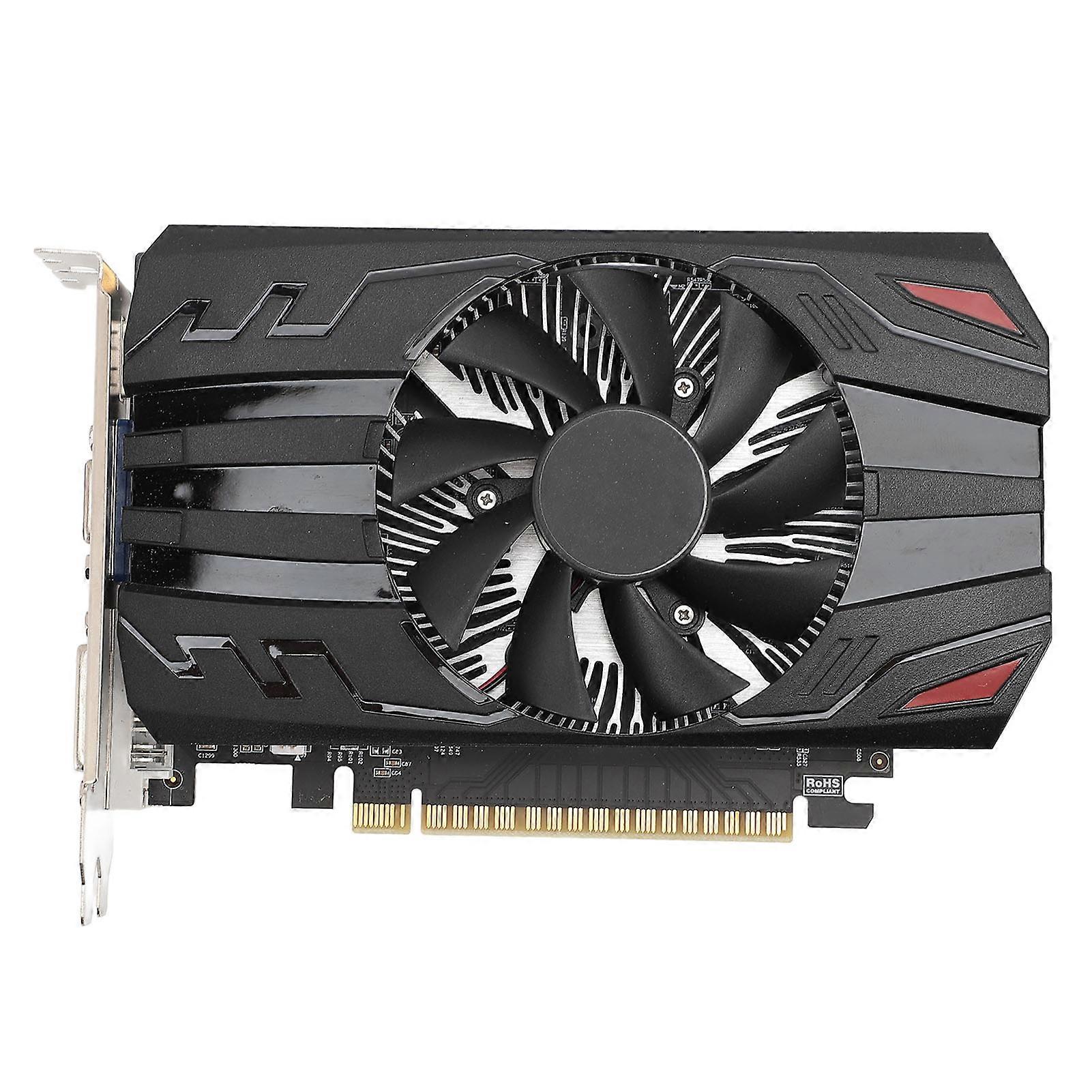 GT 740 2GB Graphics Card Low Profile GDDR5 128Bit PCIe 2.0 with Cooling Fan for Multimedia