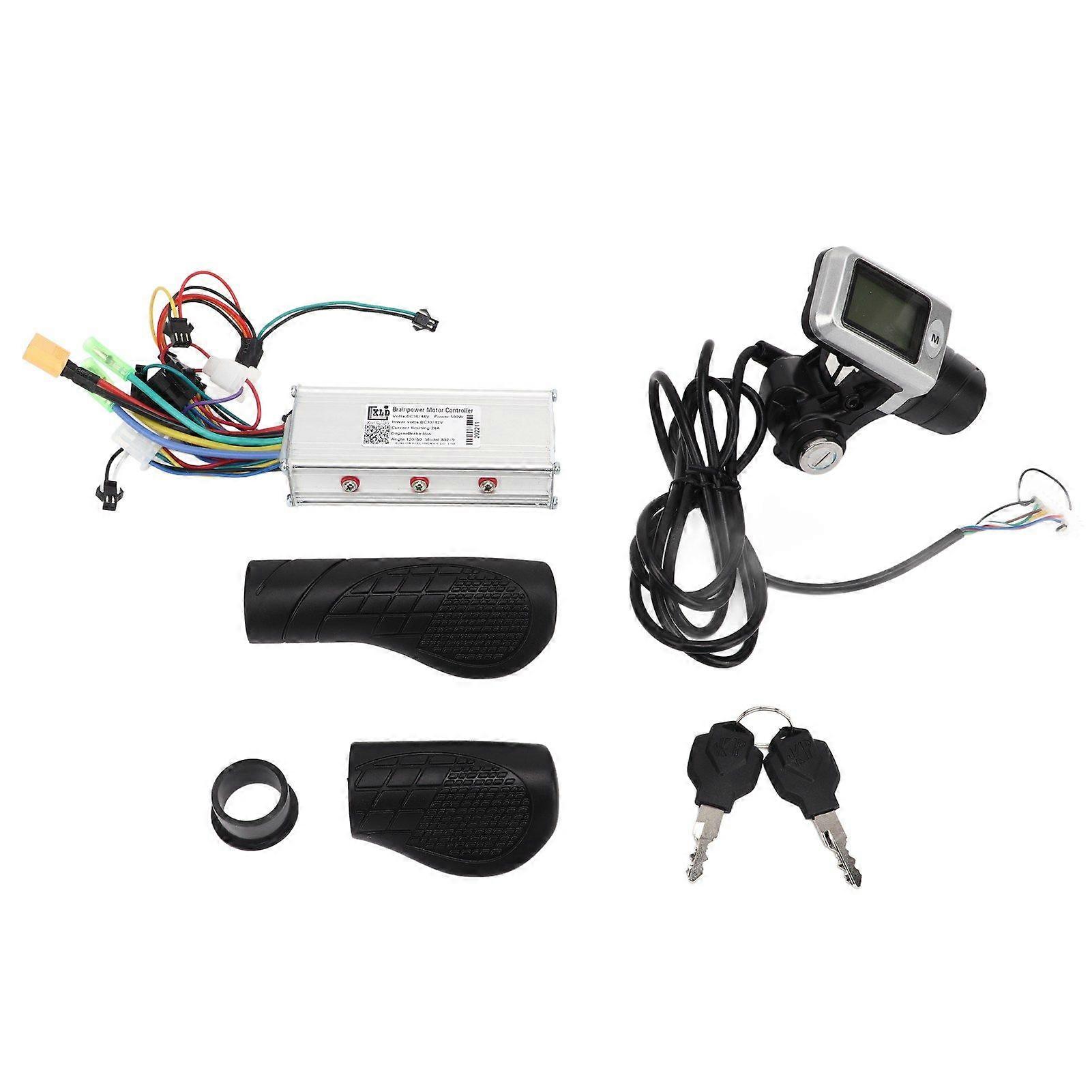 36V 48V 500W Scooter Controller Kit Electric Bicycle Controller with LCD Display for Scooter Modification Accessories