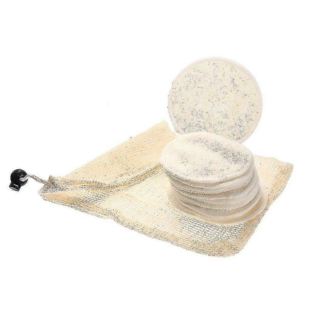 Makeup Removers 12pcs Reusable Cotton Make Up Facial Remover Bamboo...