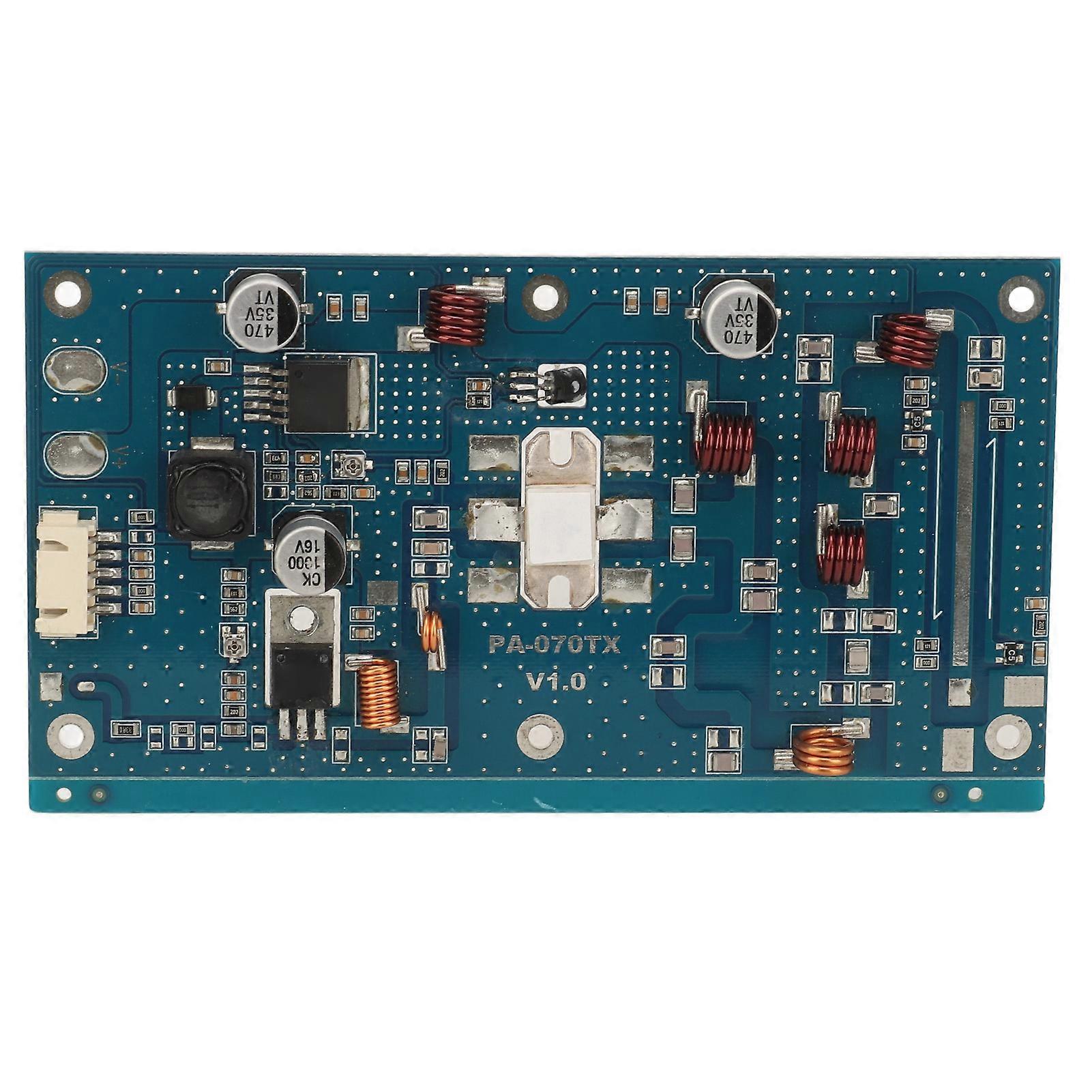 50W FM Amplifier Module Audio Amplification Board with Power Standing Wave and Temperature Detection DC13-16V 87-108MHz Frequency Range
