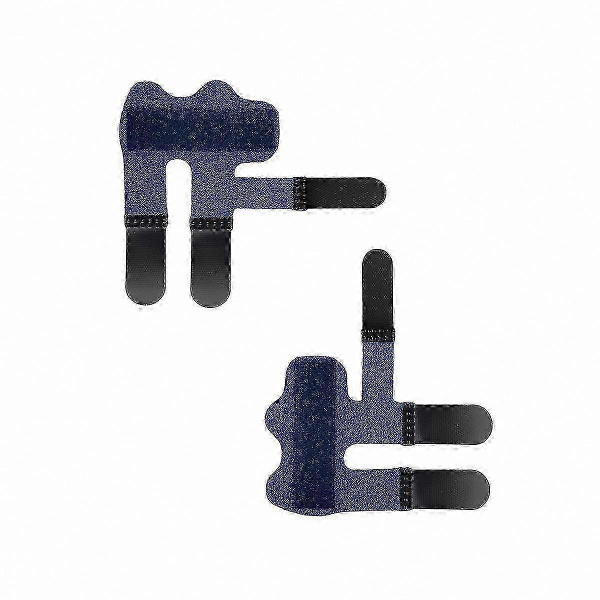 2-Pack Finger Supports, Adjustable Finger Braces for Injury Protection and Pain ReliefBlue