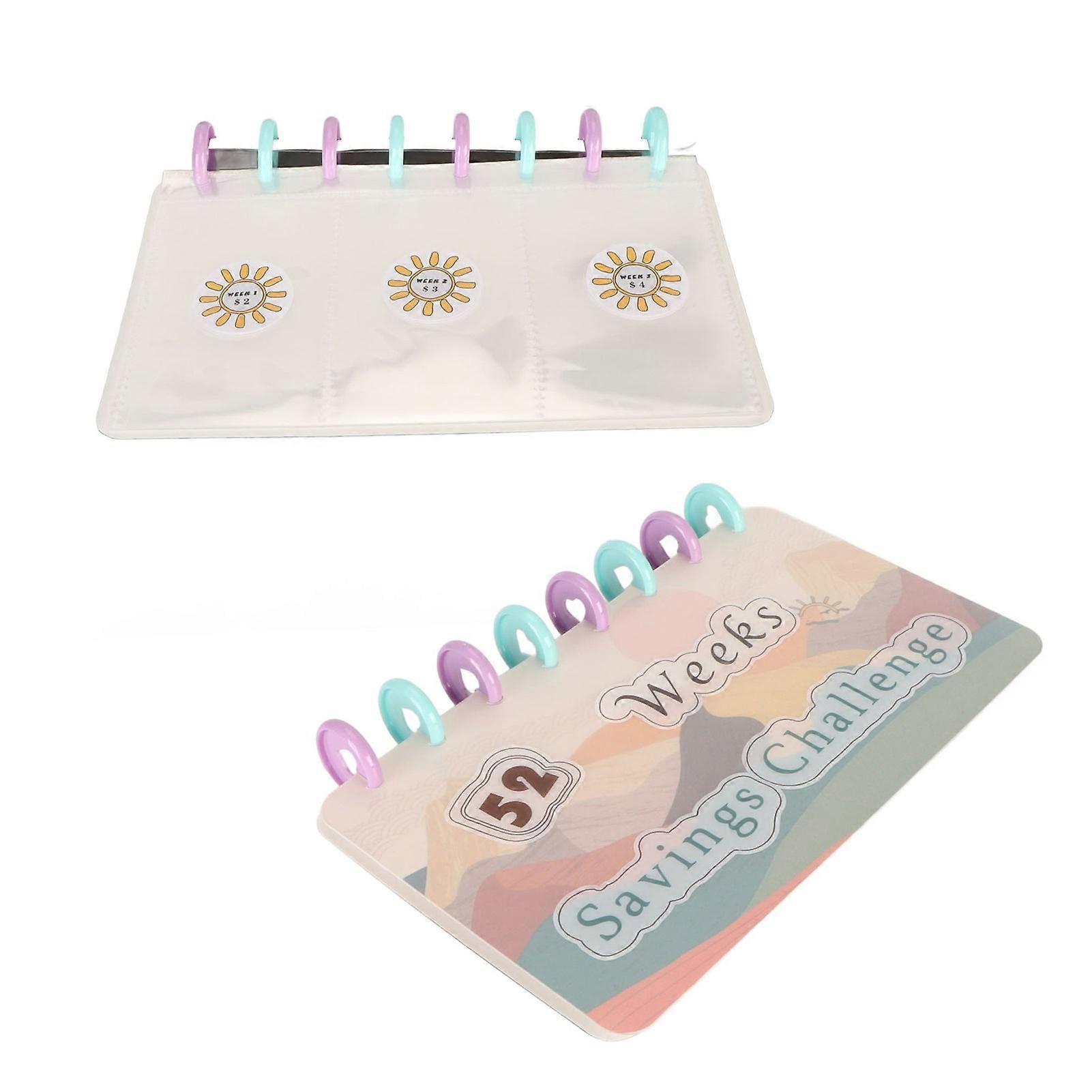 Money Saving Flipchart 52 Weeks 8.5x5.7in Reusable Budget Binder